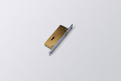 Image of LA Alu. Sliding Door Lock Brass Body 4 Lever