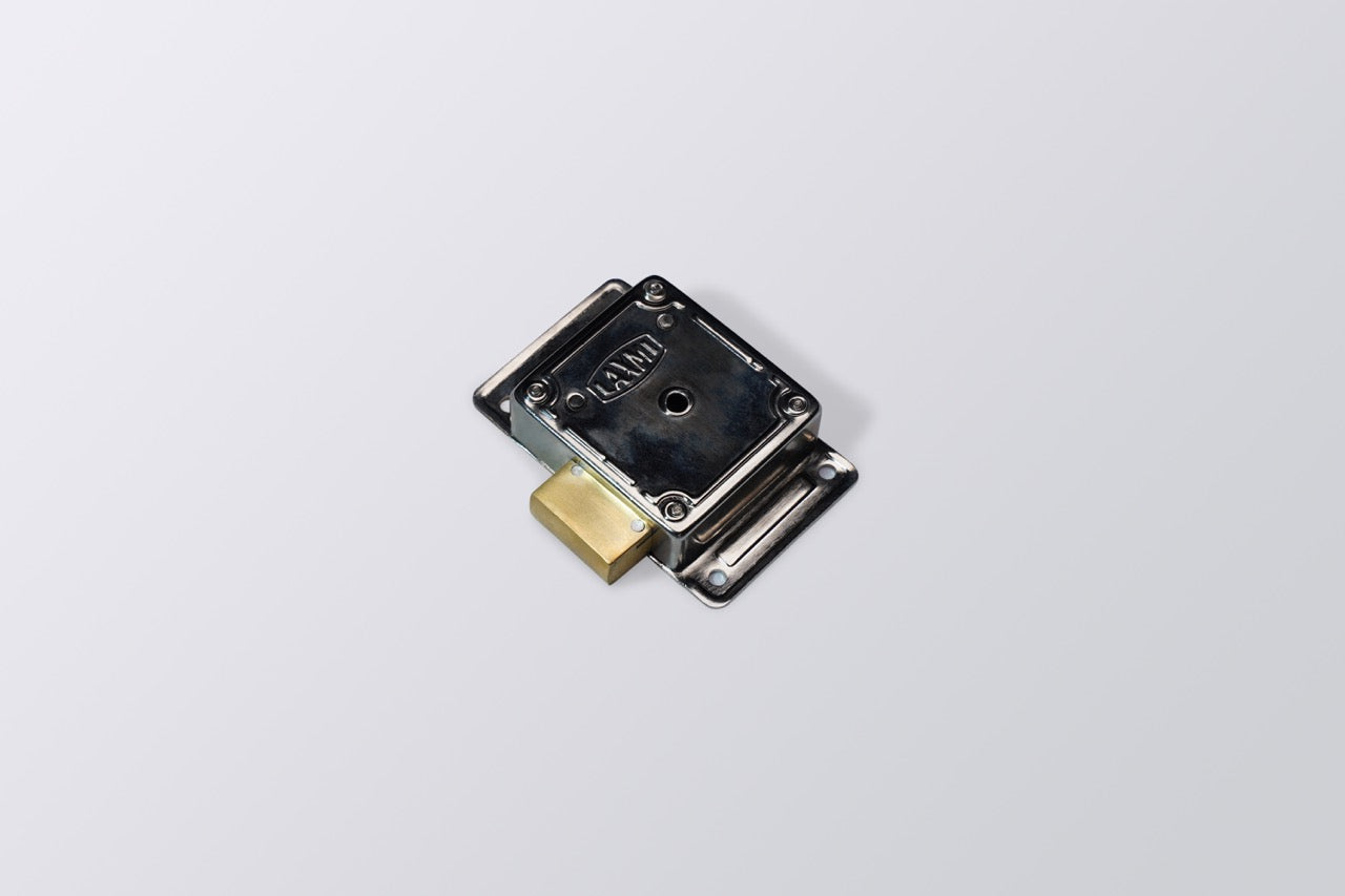 Image of LA Cupboard Steel Body 6 lever MS Universal  Brass Latch