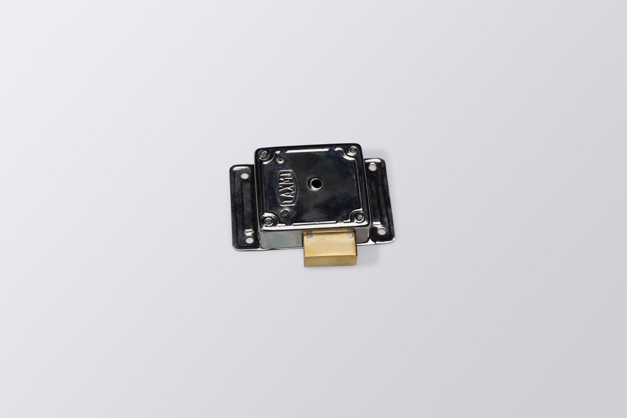 Image of LA Cupboard Steel Body 6 lever MS Universal  Brass Latch