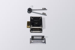 Image of LA Cupboard Steel Body 6 lever MS Universal  Brass Latche