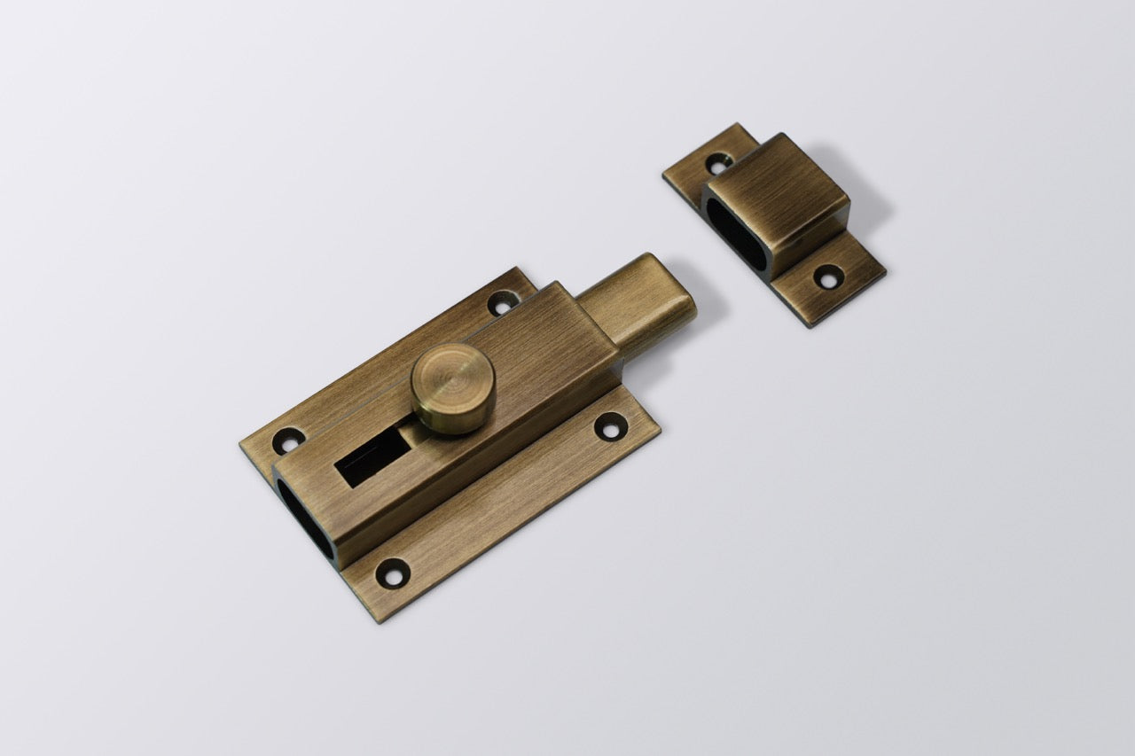 Image of Aluminium Bath Latch Ovel