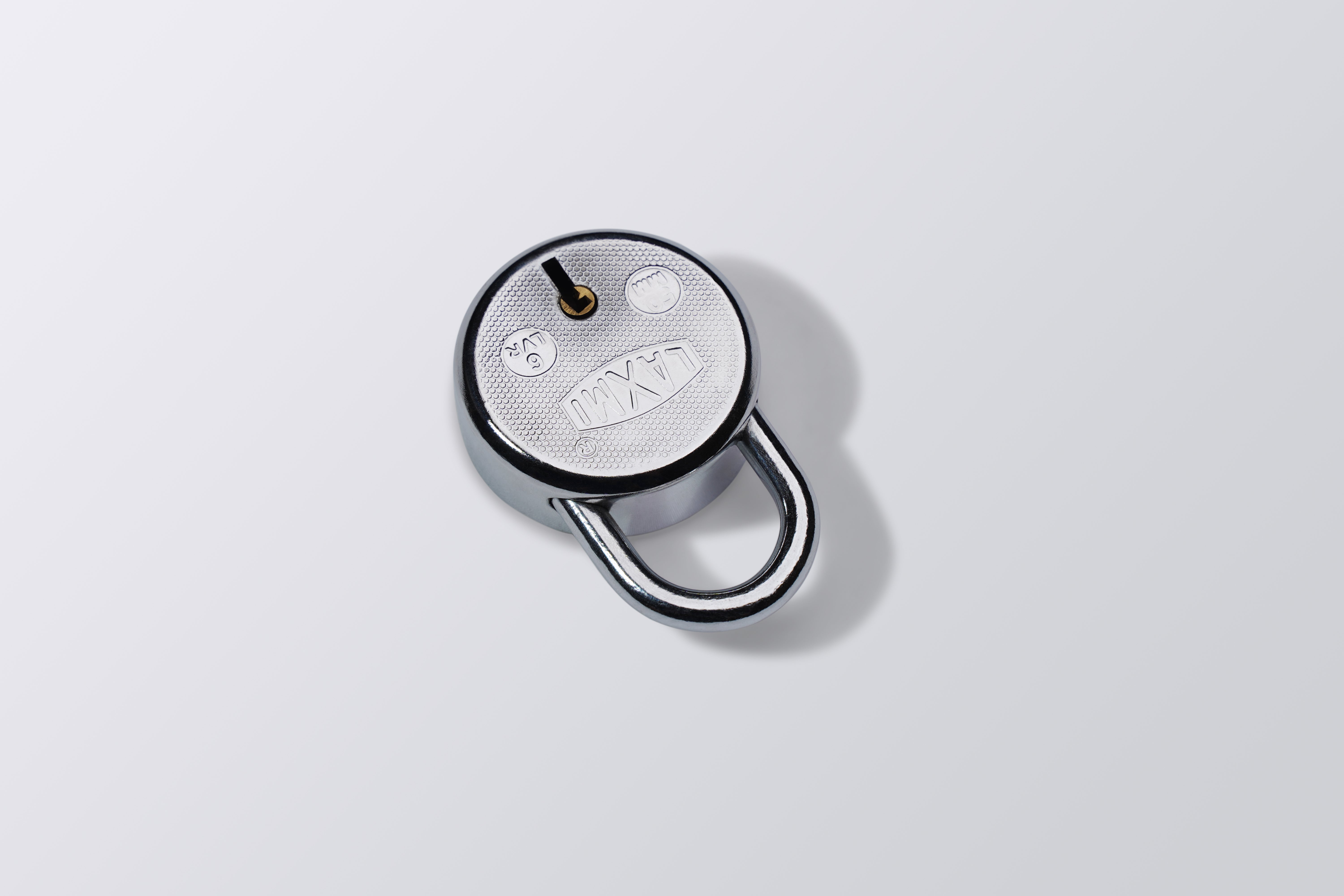 LA Round Pad Lock 6 Lever
