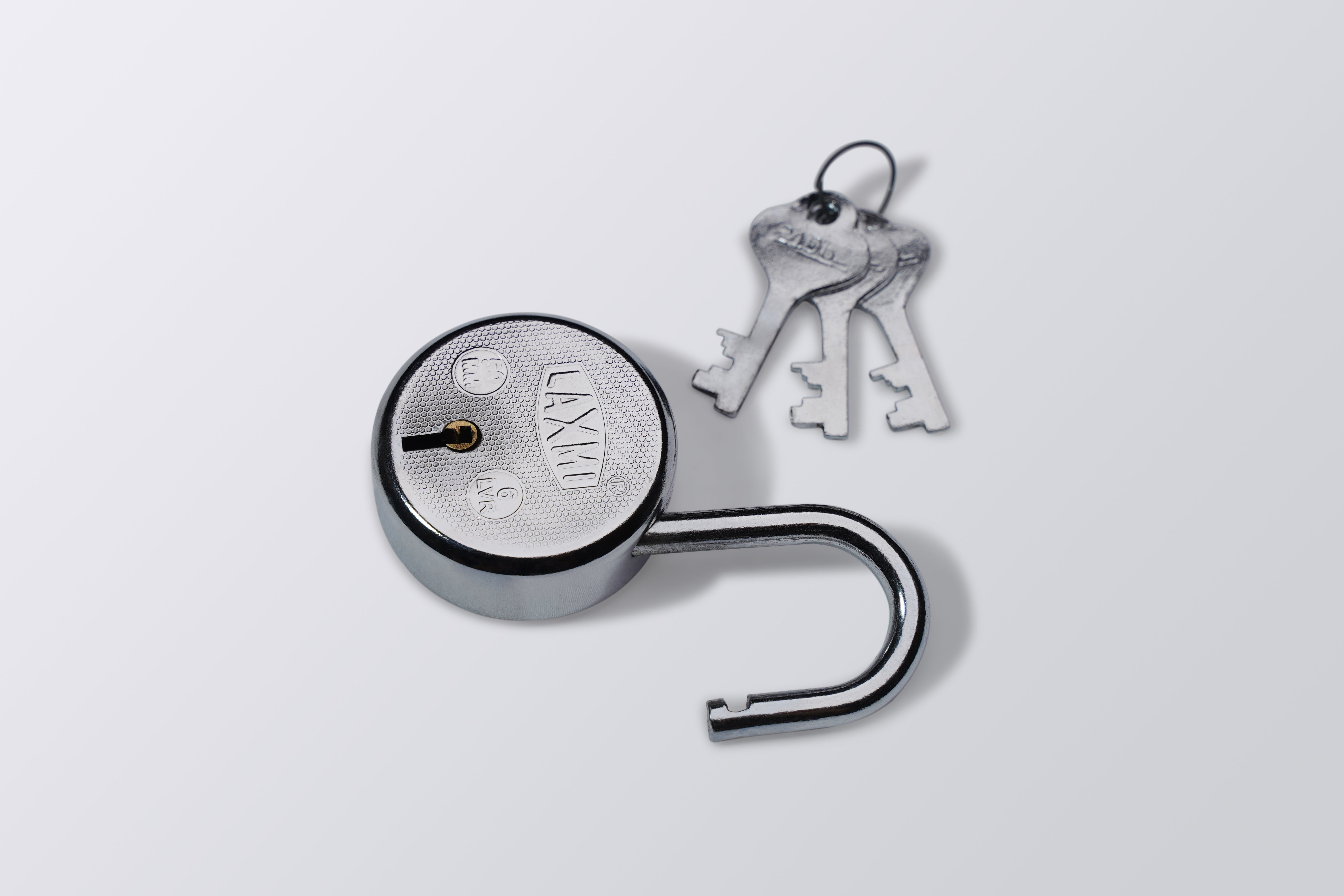 LA Round Pad Lock 6 Lever