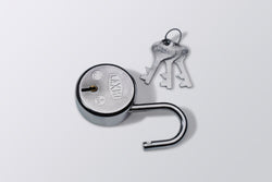 Image of LA Round Pad Lock 6 Lever