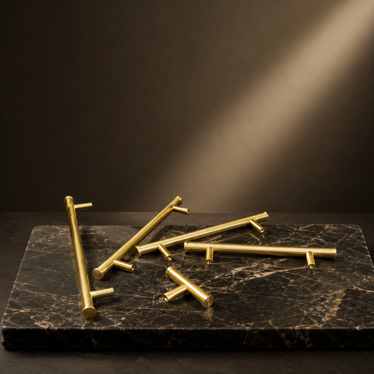 Image of Euro Bar Solid Brass Cabinet Pull Collection