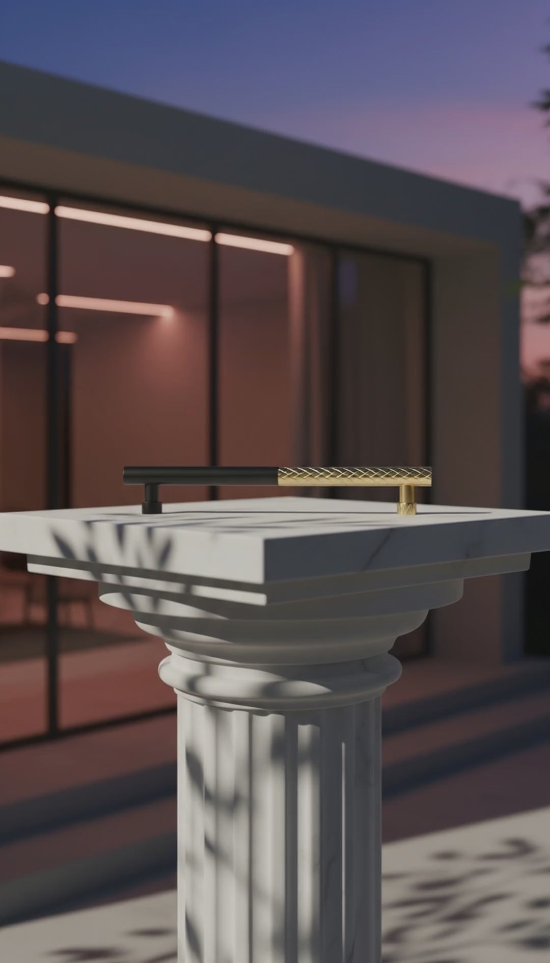 Image of ACH 4300 Gem Brass Handle