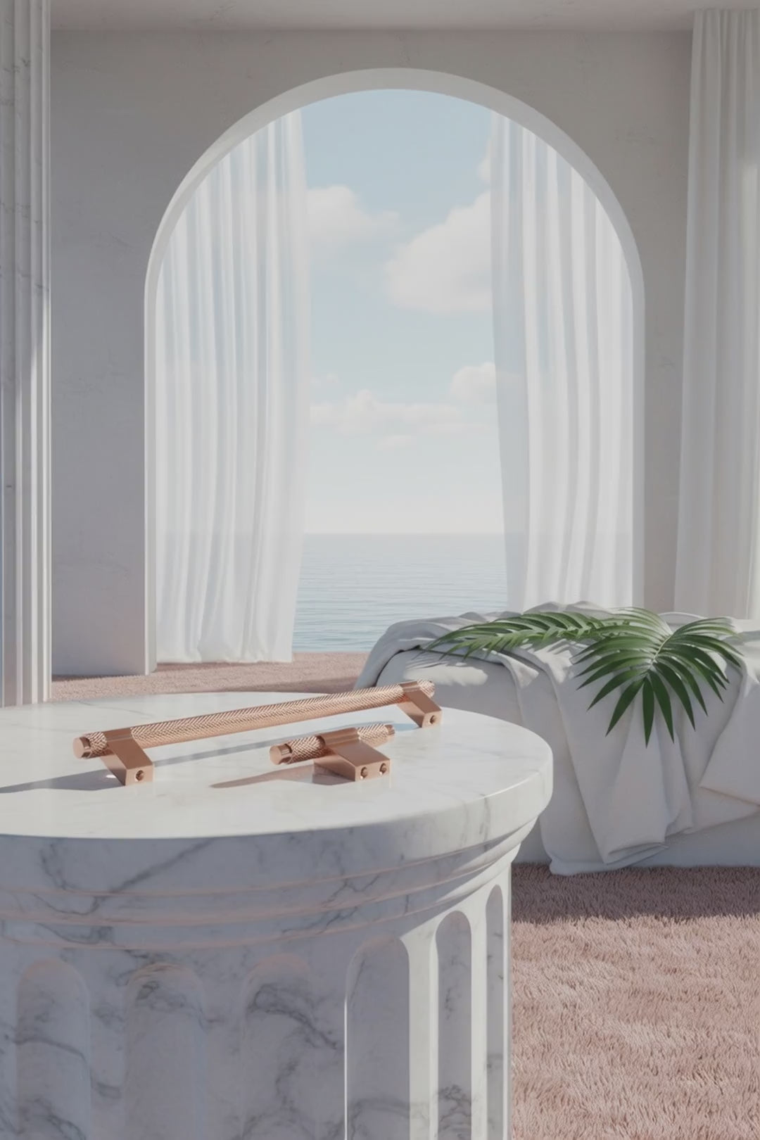 Image of ACH 4301 Aria Brass Handle