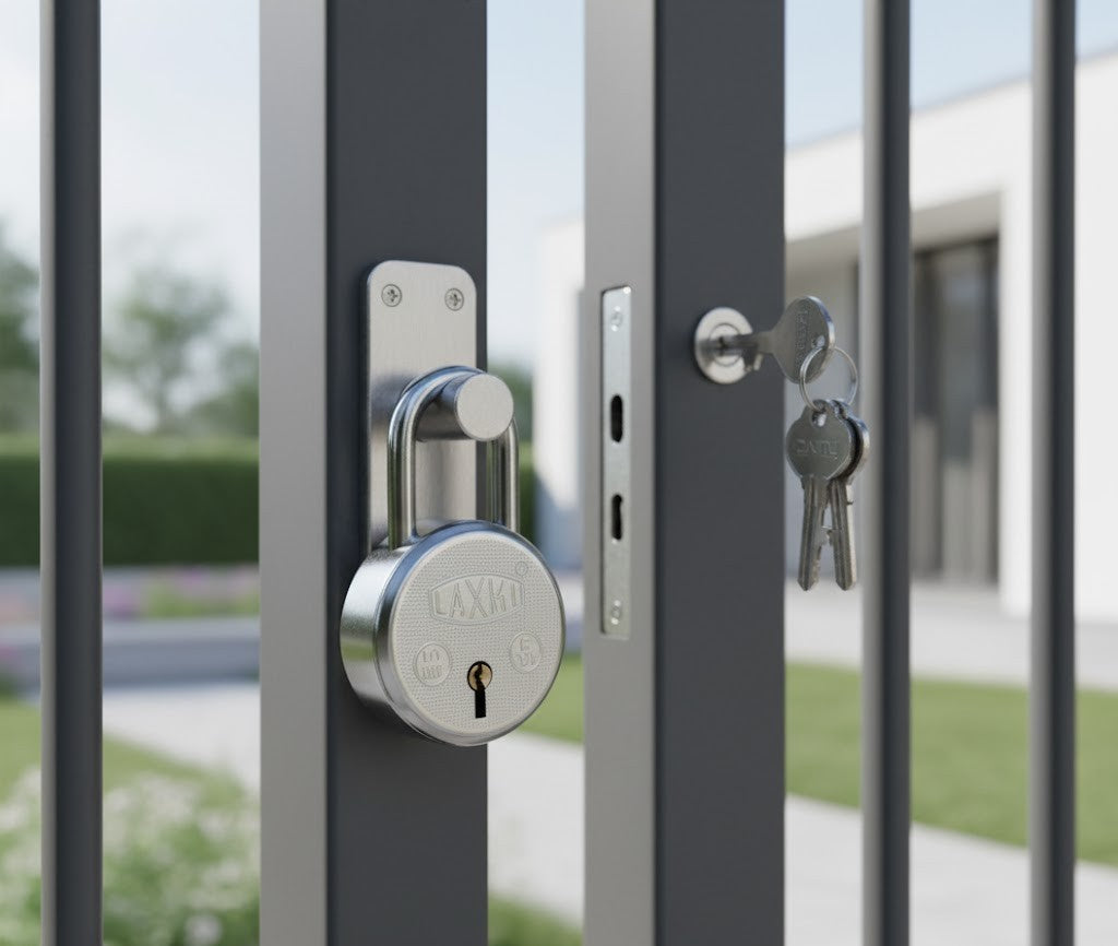 Image of LA Round Pad Lock 6 Lever