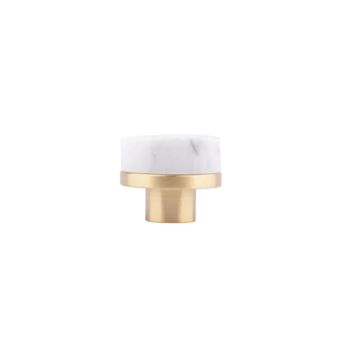 Image of Karish Marble & Brass Knobs Luxury Finish